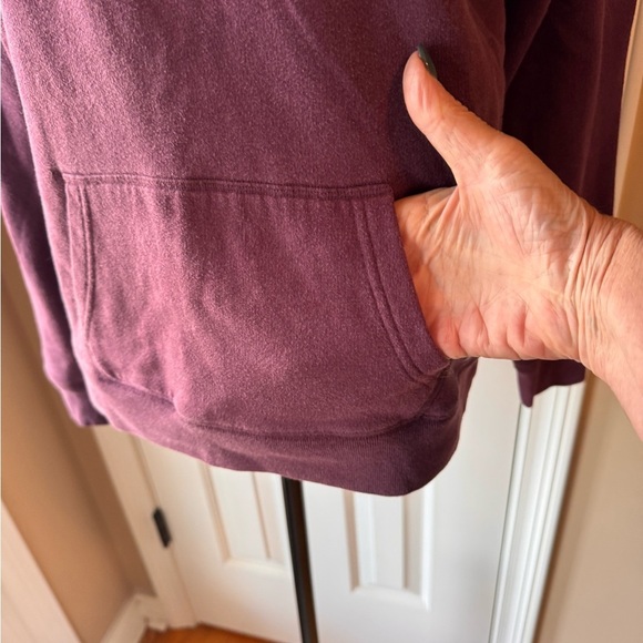 PINK Victoria's Secret Purple 1/4 zip Pullover with Black and White Details - Picture 6 of 9